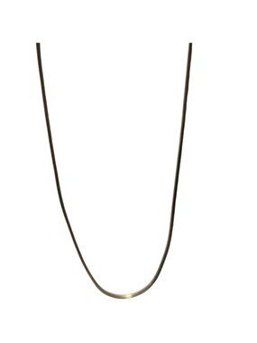 Vintage Gold Tone Snake Chain Necklace Elegant Classic Minimalist Retro Jewelry